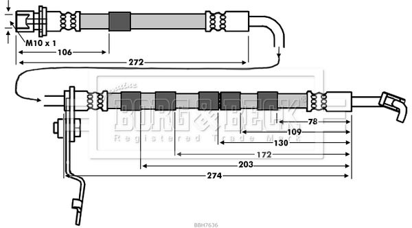 BORG & BECK Jarruletku BBH7636